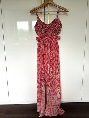 Marciano Pink high-low Maxi summer Dress XS
